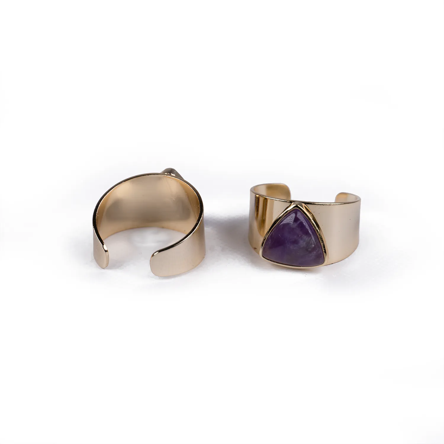 Anillo Cóctel de Amatista Dorado