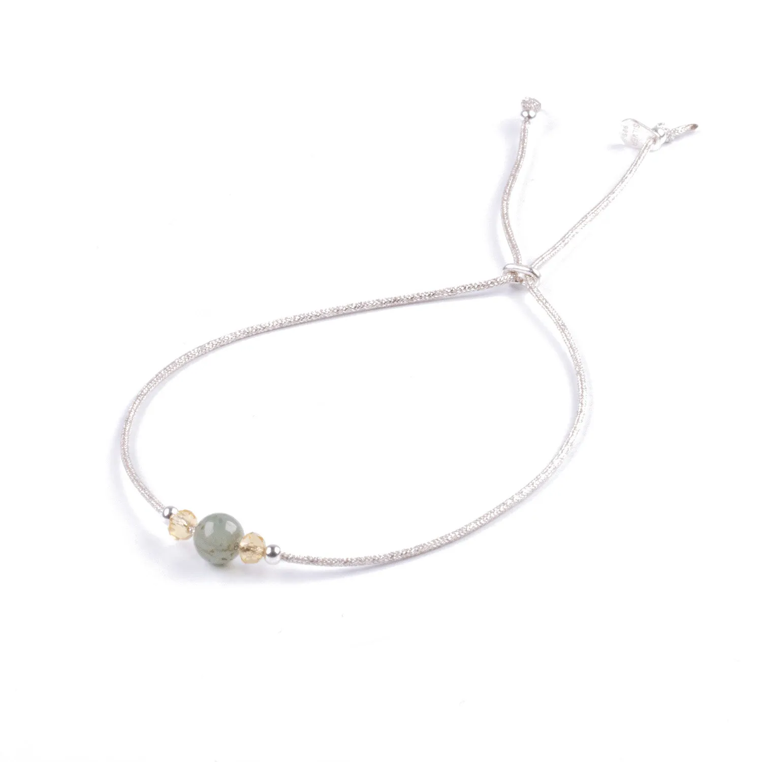Pulsera Minimalista de Jade y Plata 925