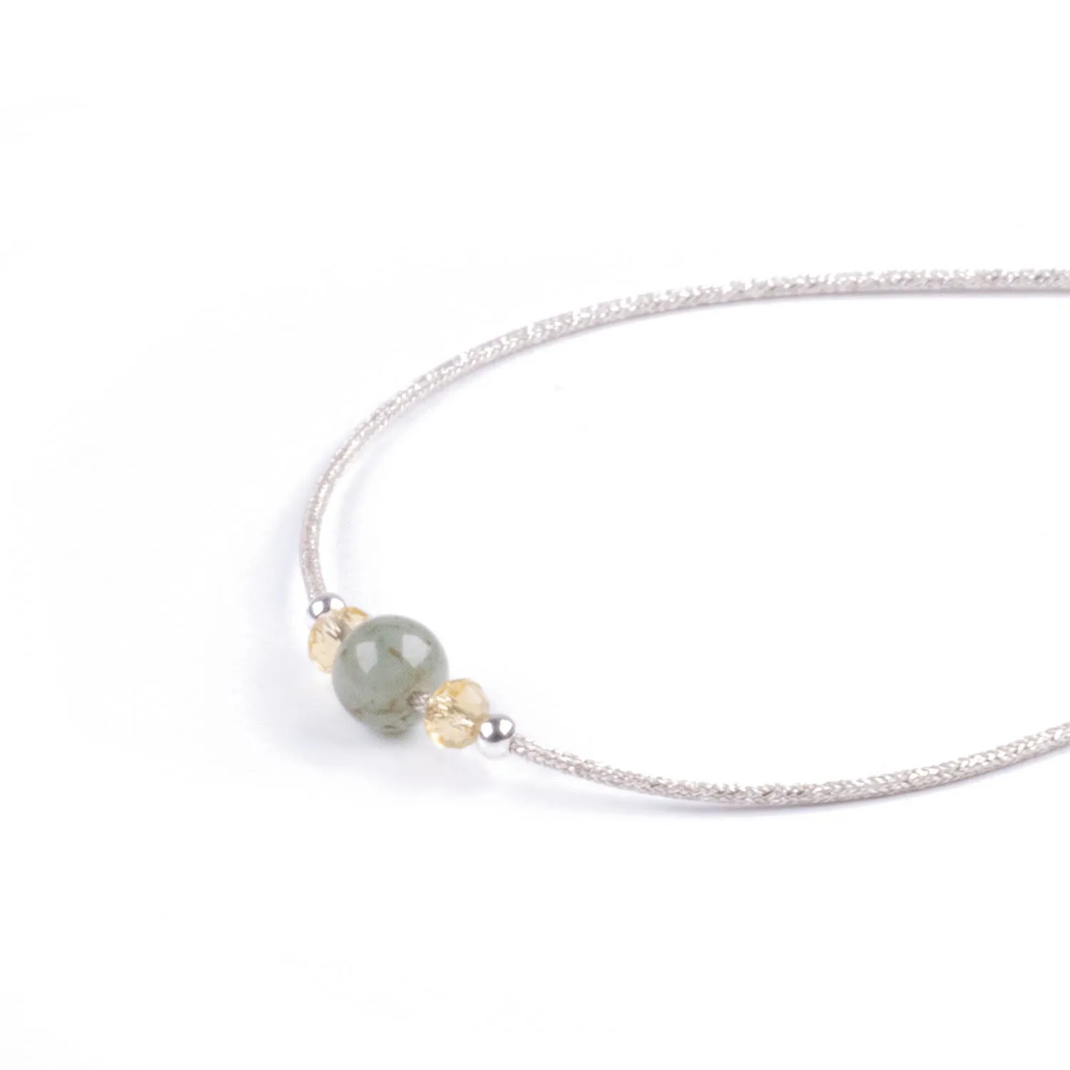 Pulsera Minimalista de Jade y Plata 925
