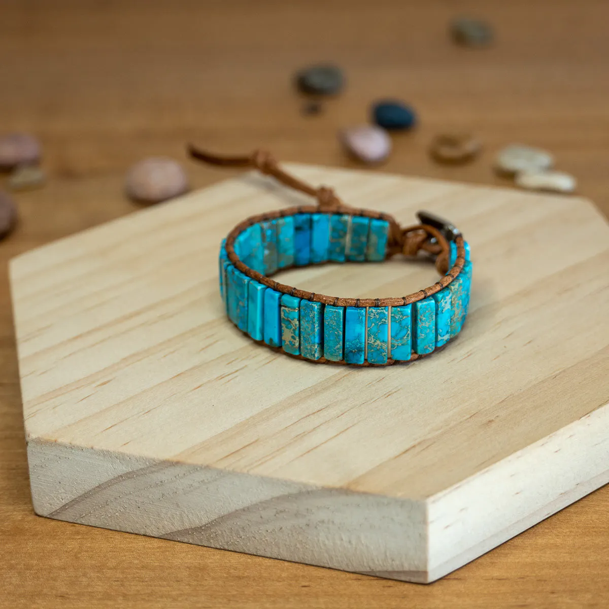 Pulsera de Jaspe y Turquesa