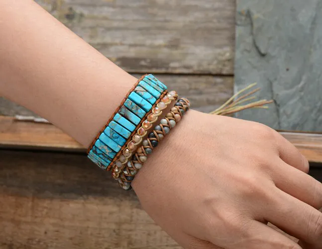 Pulsera de Jaspe y Turquesa