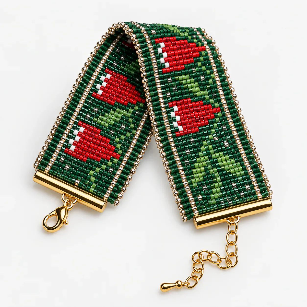 Pulsera Copihue – Colección Miyuki