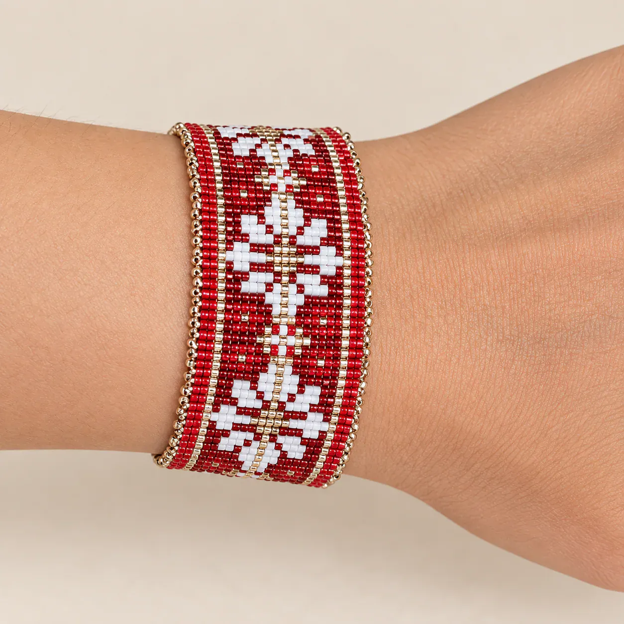Pulsera Carmesí – Colección Miyuki