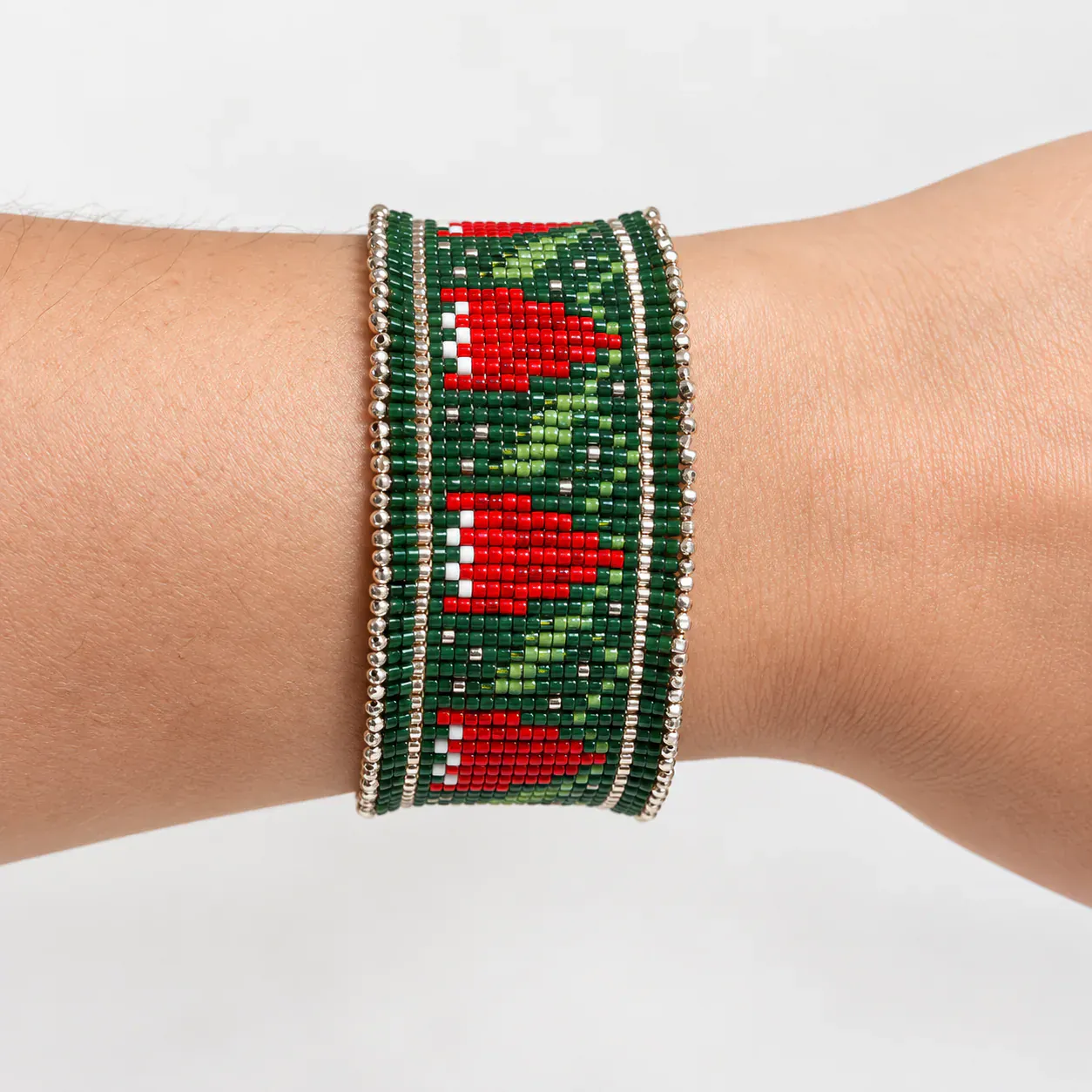 Pulsera Copihue – Colección Miyuki