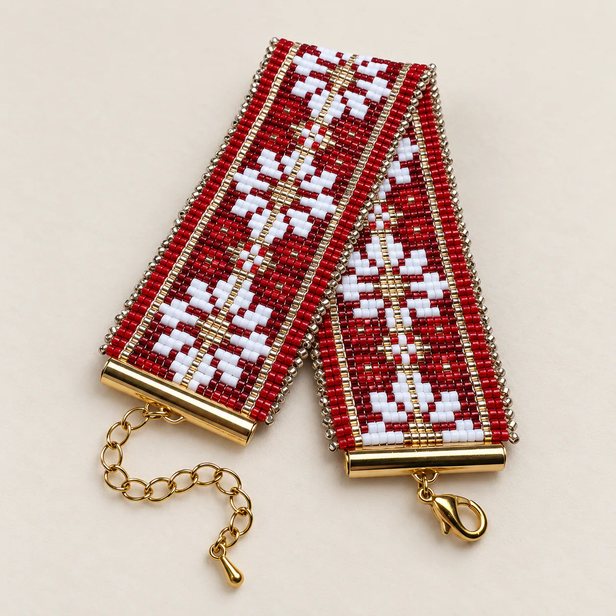 Pulsera Carmesí – Colección Miyuki